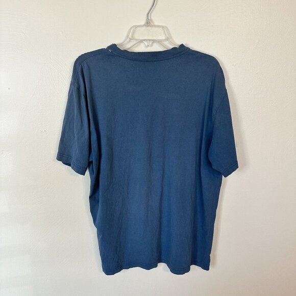 Carhartt Mens Henley Pocket T Shirt Medium Cotton Blue Red Lot of 3 - Picture 5 of 13